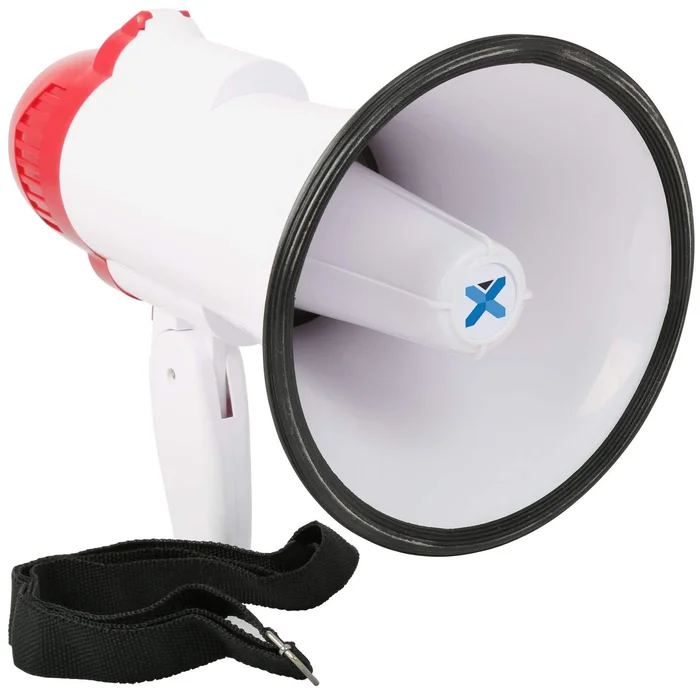 Vonyx MEG020 Mégaphone Compact 20W, Idéal pour Manifestations, 700m de Portée