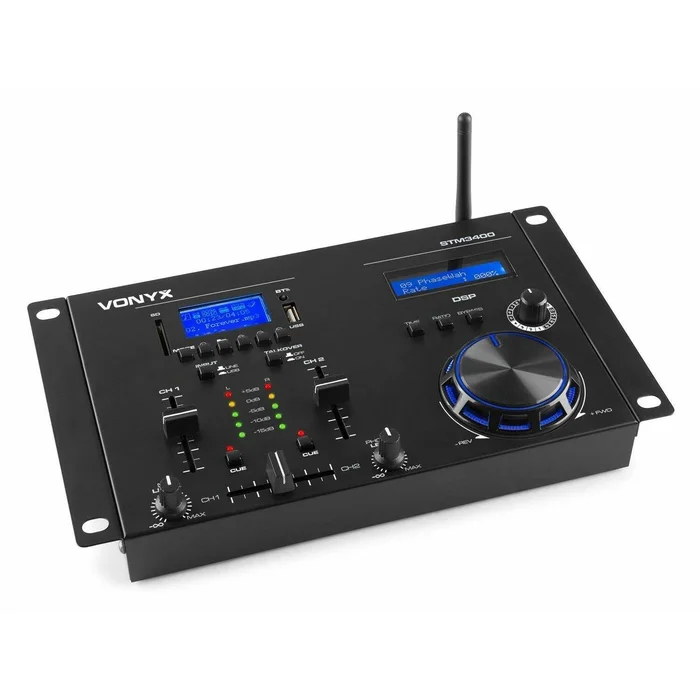 Vonyx STM3400 Table de Mixage 2 Canaux RCA avec Scratch