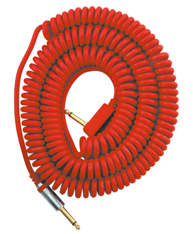 Vox VCC90 Câble Jack Spirale 9M Rouge