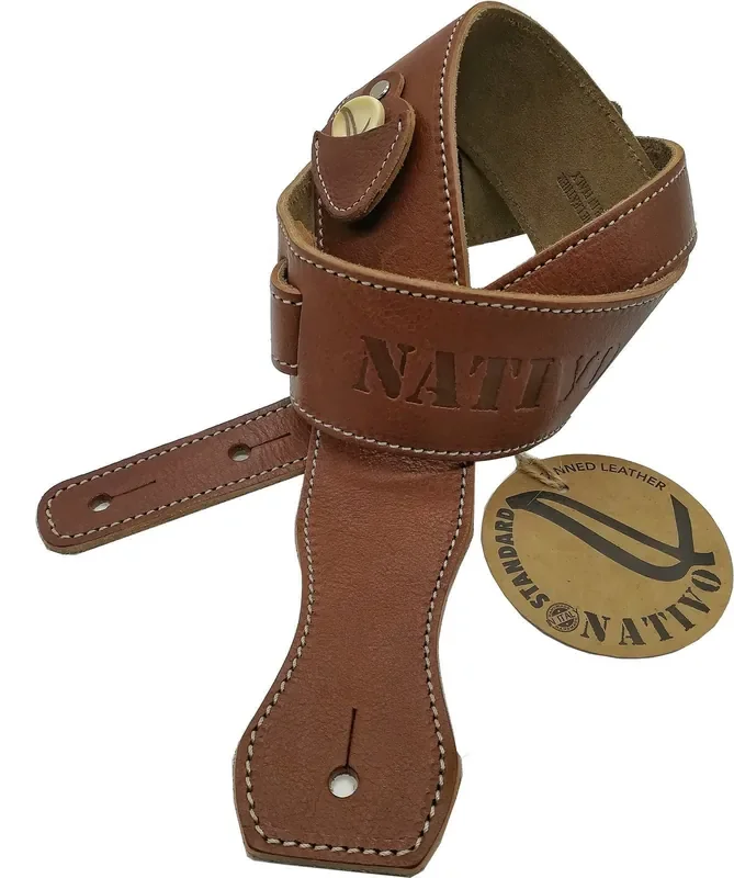 Wambooka Nativo Standard Courroie de guitare Brown