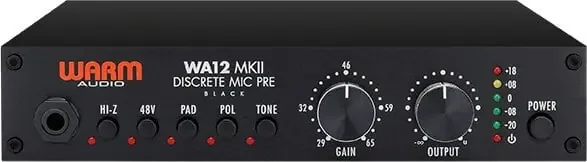 Warm Audio WA12 MKII BK Pré-ampli pour microphone