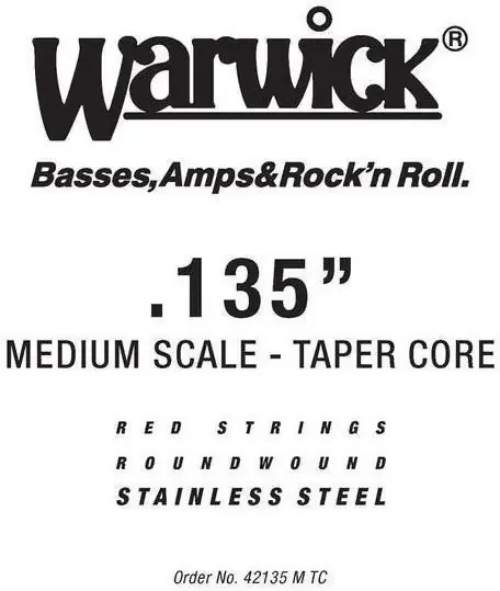 Warwick 42135-M-TC Corde de basse à l‘unité