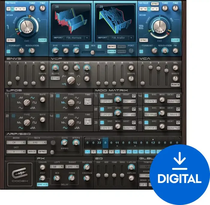Waves Codex Wavetable Synth (Produit numérique)
