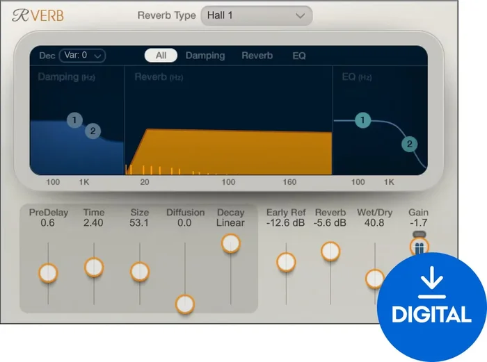 Waves Renaissance Reverb (Produit numérique)