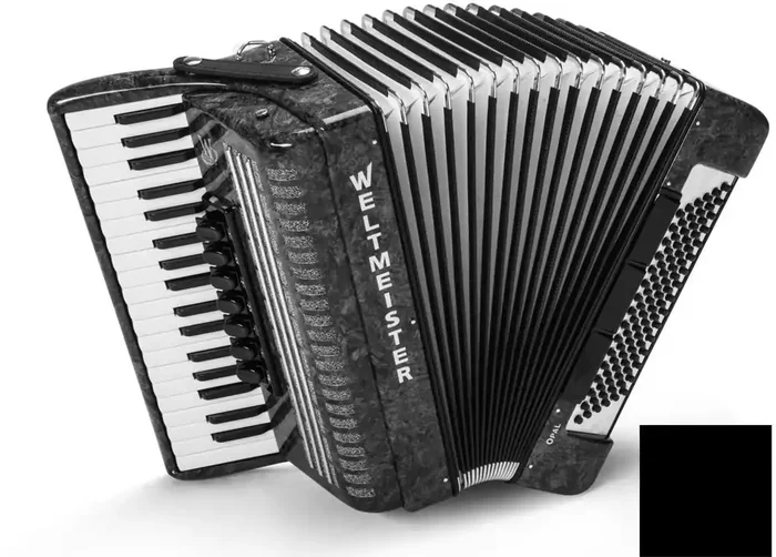 Weltmeister Opal 37/96/III/7/3 MT Accordéon à touches Black