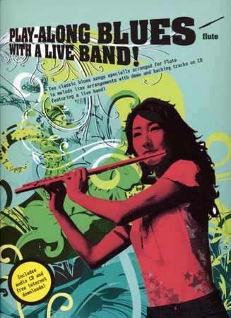Wise Publications Play Along Blues With A Live Band + CD – Flute