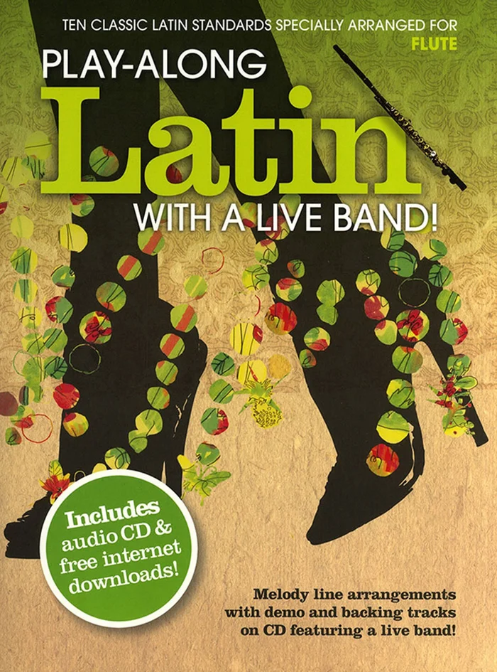 Wise Publications Play Along Latin With A Live Band + Audio En Ligne – Flute