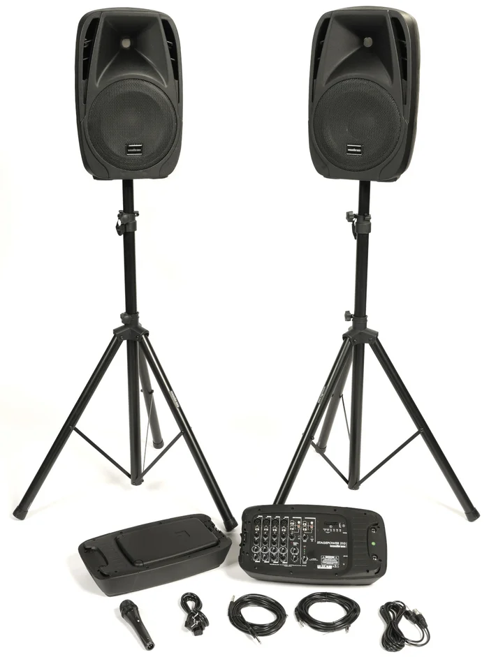 Woodbrass Pack Stage Power 210 + Pieds D’enceintes