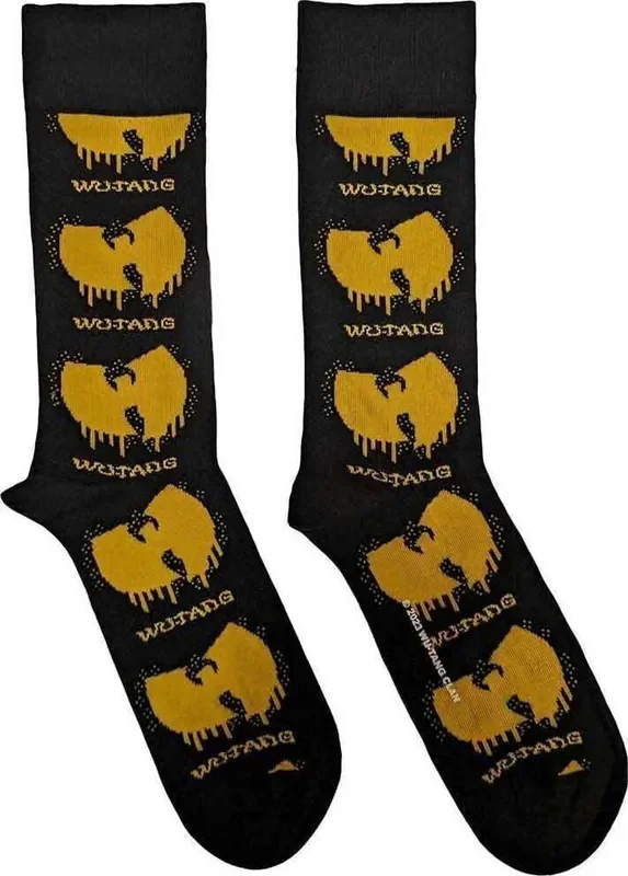 Wu-Tang Clan Chaussettes Dripping Logo Black 40-45