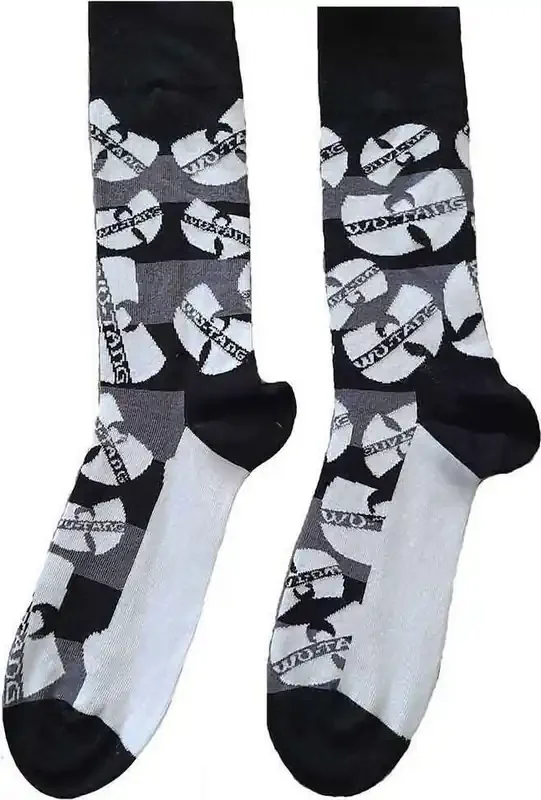 Wu-Tang Clan Chaussettes Logos Monochrome Black 36-40
