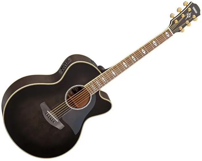 Yamaha CPX 1000 TB Translucent Black Guitare Jumbo acoustique-électrique