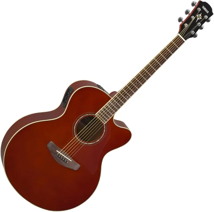 Yamaha CPX600 Root Beer Guitare Jumbo acoustique-électrique