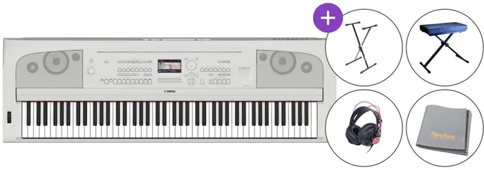 Yamaha DGX 670 Piano de scène White