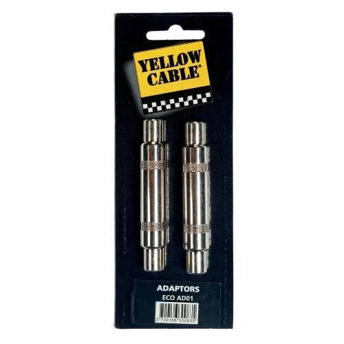 YELLOW CABLE AD01 ADAPTATEUR JACK FEMELLE/JACK FEMELLE ((X2))