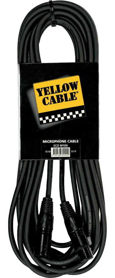Yellow Cable Cable Micro XLR 10 M