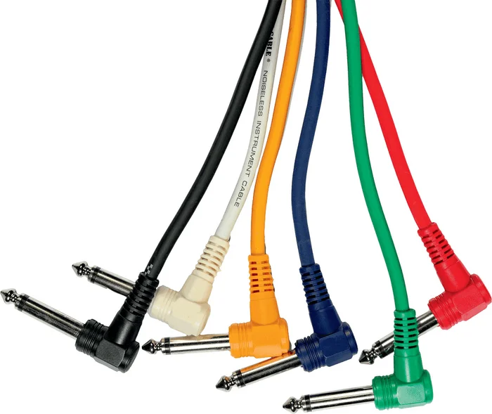 Yellow Cable Cordon Jack Coudé Mono M Jack Coudé Mono M 30 CM – Lot de 6
