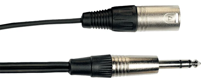 Yellow Cable Cordon Jack Stéréo XLR 3 M