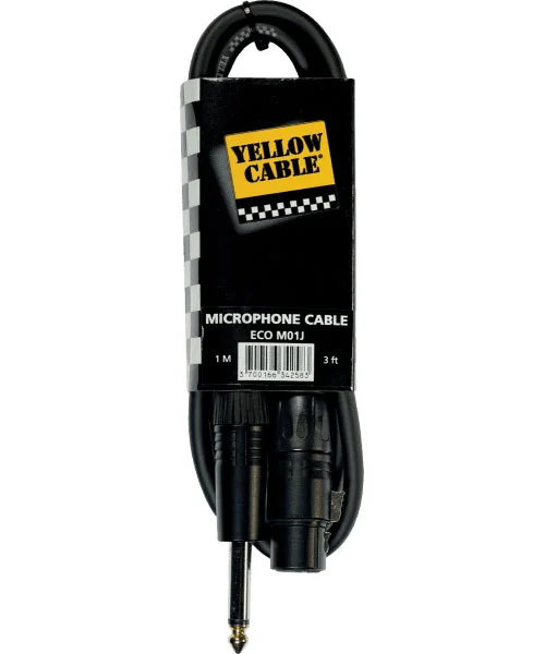 Yellow Cable Cordon Jack XLR Fem. 1 M