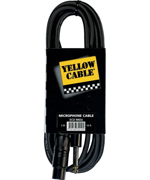 Yellow Cable Cordon Jack XLR Fem. 3 M