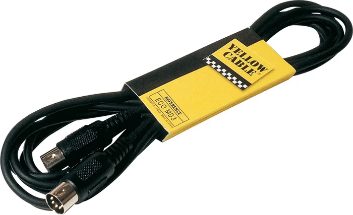 Yellow Cable Cordon Midi 2 Din 5 Broches 1 M