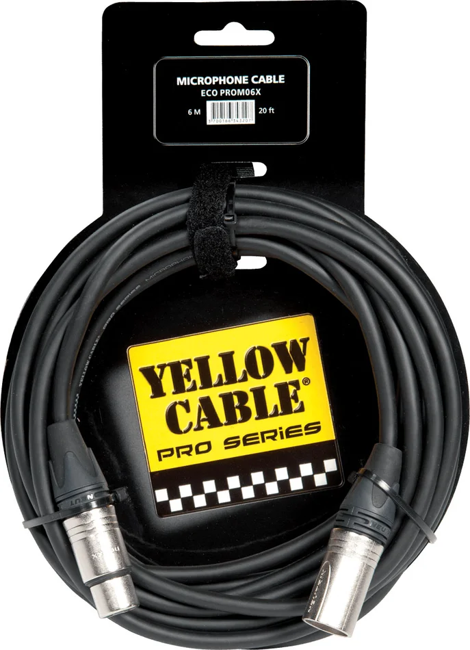 Yellow Cable Cordon XLR XLR 6 M Neutrik