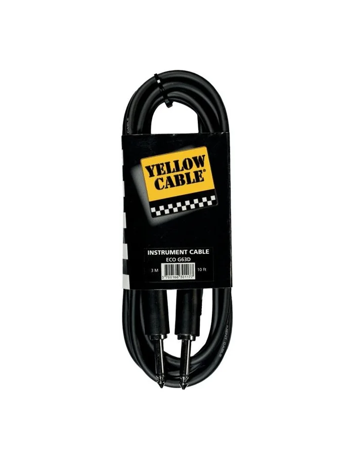 Yellow Cable G63D câble instrument 3M droit/droit