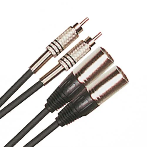 YELLOW CABLE K09 2 XLR M. / 2 RCA – 3M