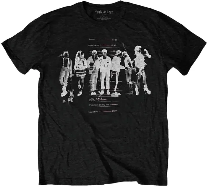 Yungblud T-shirt Weird Track list Unisex Black S