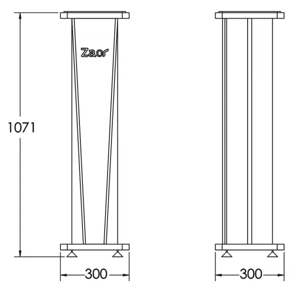 Zaor MIZA STAND V42 NOIR (LA PAIRE) – Image 4