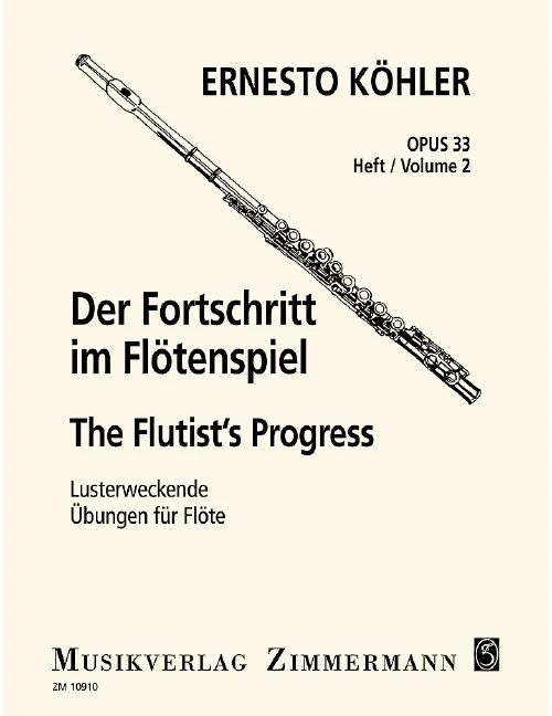 Zimmermann Kähler – Le Progrès Dans L’art De La Flûte Op. 33 – 1-2 Flutes
